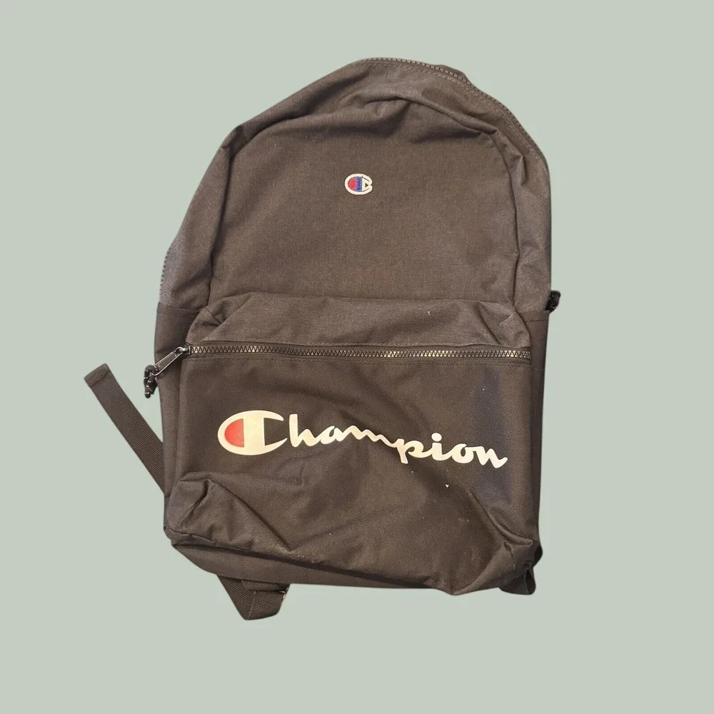 Champion Black Kids Backpack‎ Lightweight Classic Logo School Gym Travel Bag